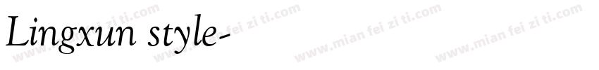 Lingxun style字体转换